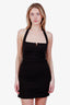 Reformation Black Cotton Halter Neck Dress Size S