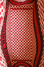 Christian Dior Red Canvas Dior Amour Polka Dot Medium Book Tote
