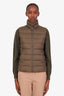 Joseph Green Nylon Zip Up Vest Size 36