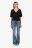 Frame Light Blue Denim Le High Flare Jeans Size 27