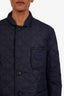 Burberry Navy Nylon Quilted Blazer Size 54 Mens