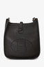 Hermès 2021 Eggplant Clemence Leather Evelyne TPM Crossbody