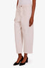 AG Cream 'Camille' Utility Barrel Jeans Size 27