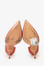 Casadei Pink Patent Croc Embossed Pumps Size 11
