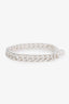 Hermès Sterling Silver Kelly Gourmette Bracelet Size SH
