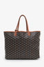 Goyard Black/Brown Coated Canvas Goyardine St. Louis PM Tote Bag with Pouch