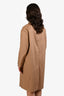 Sandro Tan Rhinestone Collared Trench Coat Size 36