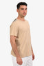 Burberry Beige Cotton Nova Check Trim Slim-Fit Short Sleeve T-Shirt Size L