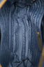 Prada Blue Saffiano Leather Camera Bag With Strap