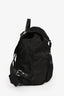 Prada Black Nylon Logo Plaque Single Buckle Backpack