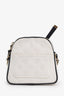 Pre-loved Chanel™ 2023 White Quilted Canvas Monte-Carlo Mini Crossbody Tennis Bag