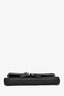 Alexander McQueen Black Leather Skull Double Zip Fold Clutch