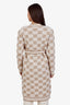 Gucci 2024 Brown Wool GG Logo Belted Cardigan Size XS