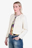 Rag & Bone Cream Tweed Whipstitch 'Cheyenne' Jacket Size 4
