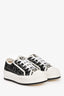 Christian Dior Black/White Canvas Sneakers Size 37.5