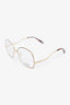 Chloe Gold CE157 Oversized Eyeglasses