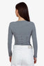 Fleur Du Mal Grey Cotton Corset Bodysuit Size S