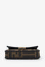 Fendi Black/Brown Jacquard FF 1974 Nano Baguette Charm