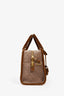 Saint Laurent Brown Suede Monogram Duffle Bag with Strap