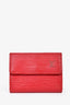 Louis Vuitton Red Epi Leather Cardholder