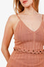 Dion Lee Brown Braided Ribbed Cami Size 4