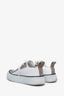Brunello Cucinelli White Cotton Knit Sneakers Size 36.5