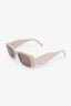 Prada Beige Rectangular Sunglasses