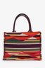 Christian Dior Multicolour Canvas Dior Medium Book Tote