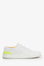 Hermès White/Yellow Leather Deep Sneaker Size 36