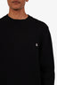 Gucci Black Cotton Wool Logo Crewneck Sweater Size XL Mens