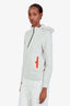 Hermès Washed Grey Mockneck Long Sleeve Hoodie Estimated Size XS