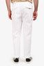 Officine Générale White Cotton Luigi Pants Size 50 Men's