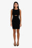 Helmut Lang Black Cut Out Mini Dress Size P