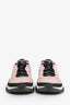 Pre-loved Chanel™ Pink Mesh Suede Calfskin CC Sneakers Size 37