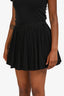 Red Valentino Black Cotton Pleated Mini Skirt Size 40