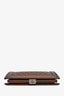 Pre-loved Chanel™ 2016-17 Brown Metallic Quilted Lambskin Boy Frame Clutch