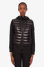 Moncler Black Cotton Zip Down Hoodie Size XS