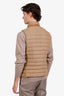 Ralph Lauren Purple Label Khaki Linen and Cotton Button Up Vest Size S