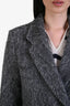 Flippa K Grey Wool Blend Herringbone Coat Size S