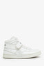 Celine White Leather Logo Hightop Sneakers Size 38