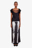 Jean Paul Gaultier Black The Body Marinière Trousers Size 40