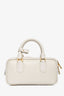 Miu Miu White Leather Arcadie Top Handle Bag