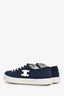 Celine Navy Blue Canvas Triomphe Sneakers Size 37