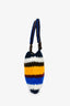 Marni Blue/Yellow/Multi Wool Crochet Top Handle Bag