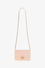 Christian Dior 2015 Beige Leather Lock Promenade Pouch with Chain