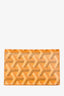 Goyard 2022 Yellow Goyardine Saint Marc Card Wallet