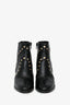 Celine Black Leather Studded 'Rodeo' Ankle Boots Size 36.5