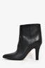 The Row Black Leather Pointed Toe Ankle Boots Size 39