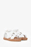 Jimmy Choo White Leather Espadrilles Size 36.5