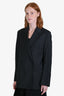 Toteme Dark Grey Wool Double Breasted Blazer Size 36